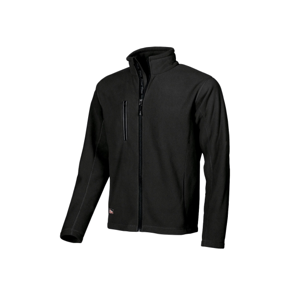 Upower Warm Chaqueta de Lana - Talla S - Comodidad y Durabilidad, Cremallera Interna, Proteccion DPI1, Diseño Adaptable, Ropa de Trabajo - Color Negro Carbon