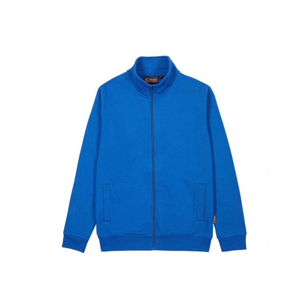 Upower Sotra Sudadera de Trabajo sin Capucha - Talla 3XL - Polialgodon Perchado, Cremallera, Diseño Ergonomico, Puños y Dobladillo Elastico, Bolsillos Laterales, Proteccion DPI1 - Color Azul Regio