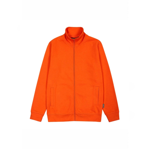 Upower Sotra Sudadera de Trabajo sin Capucha - Talla 3XL - Cremallera, Polialgodon Perchado, Diseño Ergonomico, Puños y Dobladillo Elastico, Bolsillos Laterales, Proteccion DPI1 - Color Naranja
