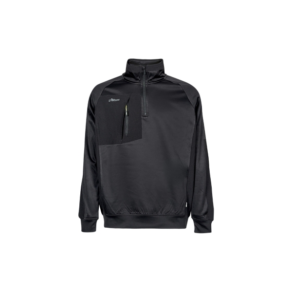 Upower Leeds Sudadera Polar - Talla L - Peso Ligero - Color Negro Carbon
