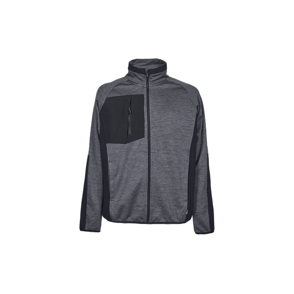 Upower Hull Sudadera Polar - Talla 4XL - Cremallera Zip, Proteccion Contra el Frio - Color Gris Meteorito
