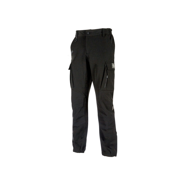 Upower Trek Pantalones Tecnicos Cargo - Talla S - Elasticidad Cuatro Direcciones, Repelentes a Liquidos, Transpirables, Secado Rapido, Refuerzos Resistentes, Detalles Reflectantes - Color Negro