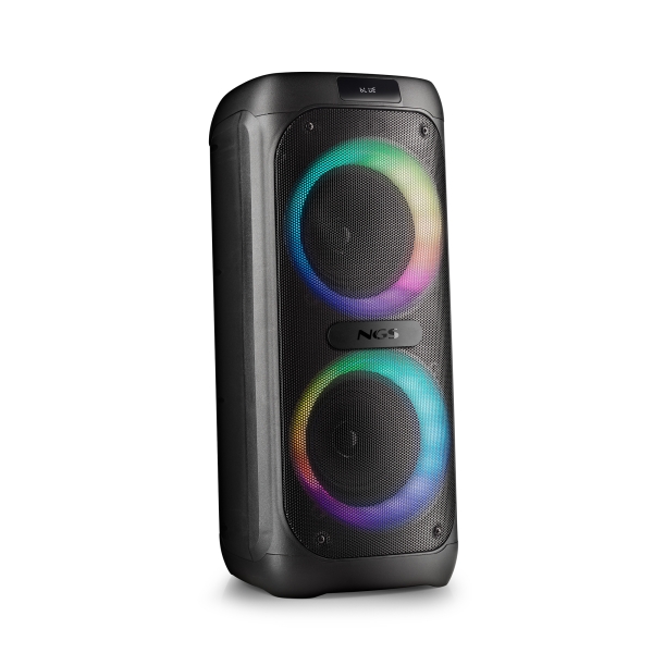 NGS Wild Banger 2 Altavoz Portatil 160W TWS Bluetooth 5.3 - Autonomia hasta 4h - USB y Aux In - Iluminacion LED - Color Negro NGS Wild Banger 2 Altavoz Portatil 160W TWS Bluetooth 5.3 - Autonomia hasta 4h - USB y Aux In - Iluminacion LED - Color Negro