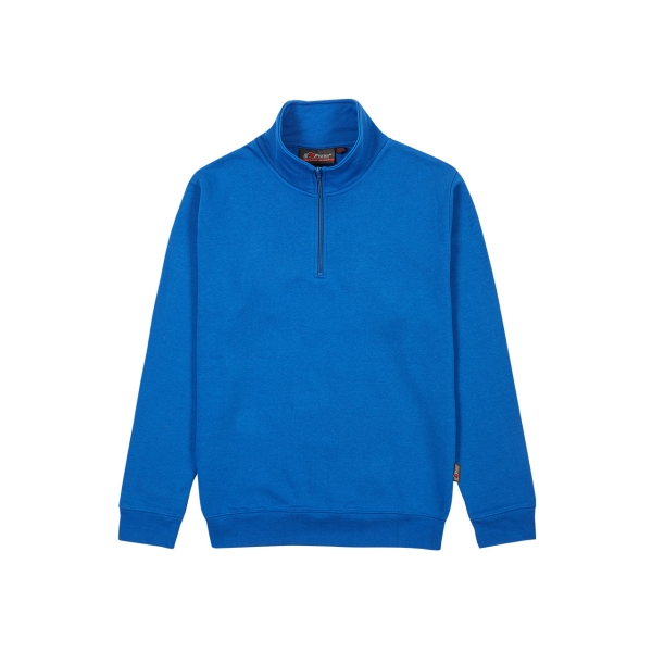 Upower Maui Sudadera con Media Cremallera - Talla XL - French Terry Algodon y Poliester, Transpirable y Duradera, Puños y Dobladillo Elasticos, Mangas Ranglan, Costuras Pespunteadas - Color Azul Regio