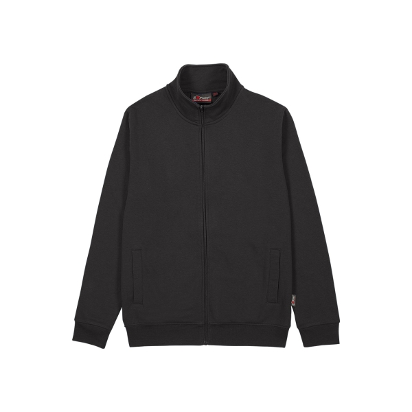 Upower Anuta Sudadera con Cremallera Completa - Talla 3XL - Suave French Terry, Transpirable y Resistente, Mangas Ranglan, Ajuste Comodo, Costuras Pespunteadas - Color Negro Carbon