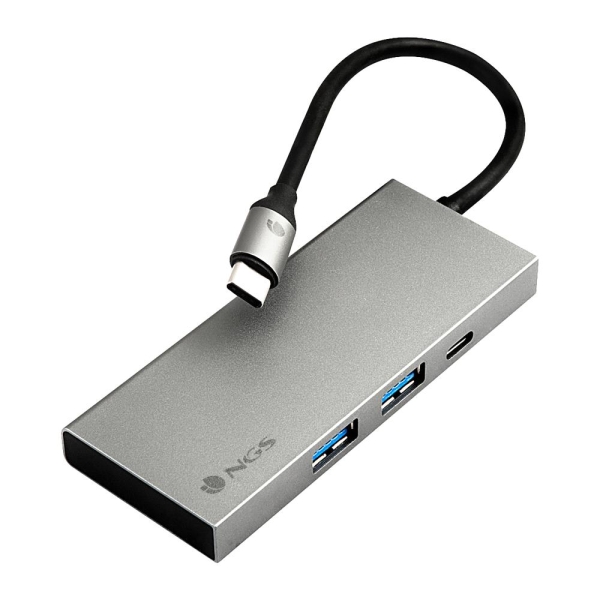 NGS Wonder Dock 4 Pro 4 en 1 Hub USB-C - 2x USB 3.0, 1x USB-C PD 100W, 1x HDMI - Admite Resoluciones Maximas de 4K a 30 Hz - Velocidad hasta 5 Gbps NGS Wonder Dock 4 Pro 4 en 1 Hub USB-C - 2x USB 3.0, 1x USB-C PD 100W, 1x HDMI - Admite Resoluciones Maximas de 4K a 30 Hz - Velocidad hasta 5 Gbps