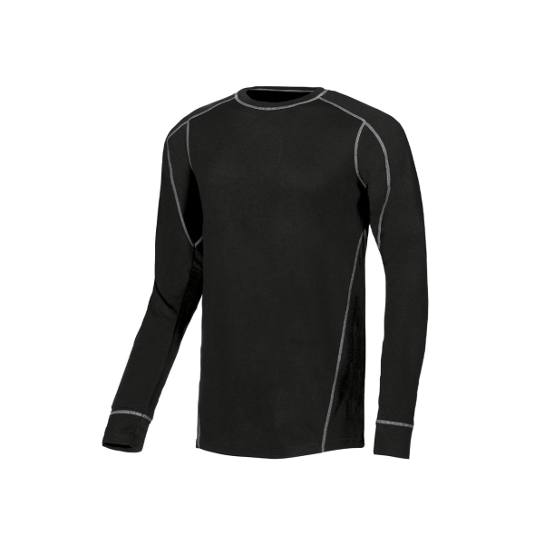 Upower Alpin Camisa de Trabajo Termica - Talla M - Material Comodo y Transpirable, Costuras Planas sin Etiquetas, Proteccion Contra Irritaciones - Color Negro Carbon