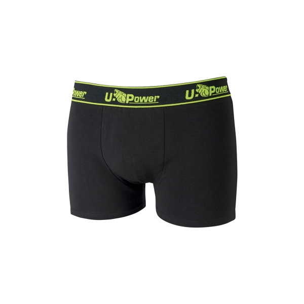 Upower Boxer Calzoncillos Boxer de Algodon Suave - Talla L - Elastico Resistente, Ajuste Duradero, Transpirables, Resistentes al Lavado, Paquete de Tres - Color Negro Carbon