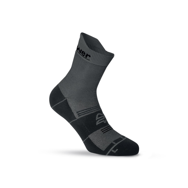 Upower Chipper Calcetines de Trabajo - Talla M - Tecnologia Coolmax, Ventilacion Extra, Banda de Soporte, Costuras Planas, Talon y Puntera Reforzados, Confort Superior - Color Gris Oscuro