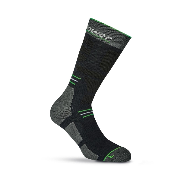 Upower Blow Calcetines de Trabajo Tecnicos - Talla M - Compresion Gradual, Termorregulacion, Soporte Tobillos, Ventilacion Optima, Costuras Planas, Durabilidad Mejorada - Color Verde Fluorescente