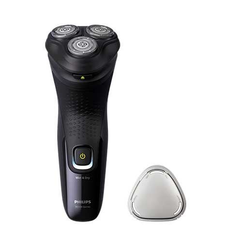 Philips Serie 3000X Afeitadora Inalambrica - Autonomia hasta 40min - Cuchillas Autoafilables - Tapa Protectora - Recargable - Cabezales 3D Flotantes - Color Negro