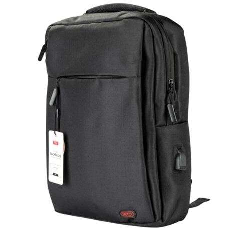 XO Mochila para Portatil - hasta 15.6\" - Impermeable y Resistente - Carga Rapida USB - Diseño Ergonomico - Color Negro