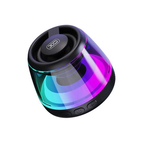 XO F62 Mini Altavoz Bluetooth Sobremesa - Bluetooth 5.3 - 5W - Base Magnetica - Colgador y Aro Magsafe - Iluminacion RGB - Color Negro