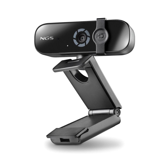 NGS XpressCam 2000 Webcam FullHD 2K USB 2.0 - Microfono Multidireccional - Filtro de Privacidad - Amplio Campo de Vision - Cable de 1.50m - Color Negro