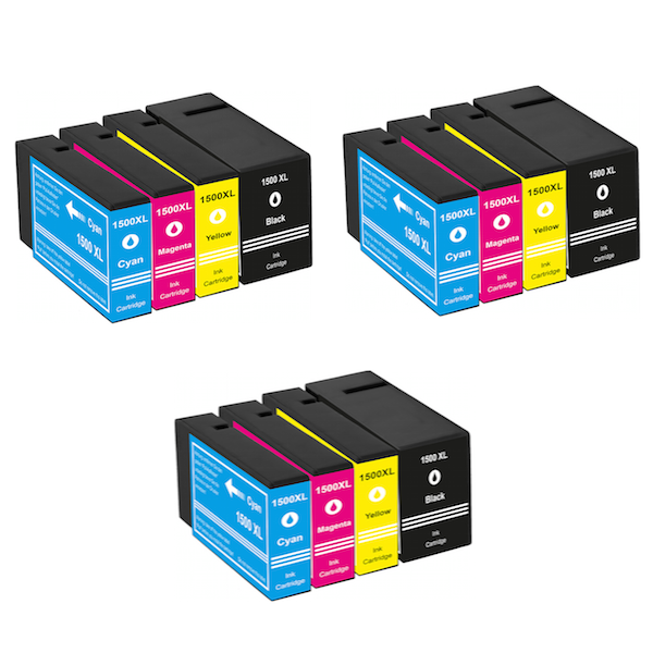 ▷ Cartuchos Canon PGI-1500XL Pack 12 Compatibles