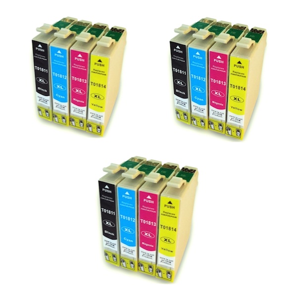 Epson 18XL Pack 12 Cartuchos Tinta Compatible
