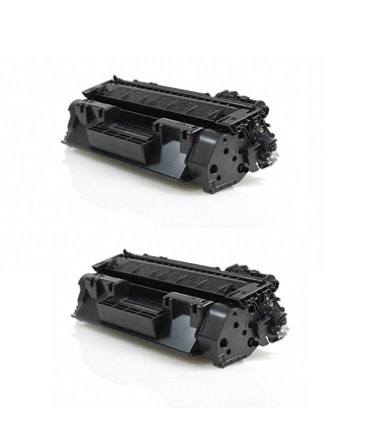 Pack 2 Toner Hp CE505A / HP 05A Negro Compatible