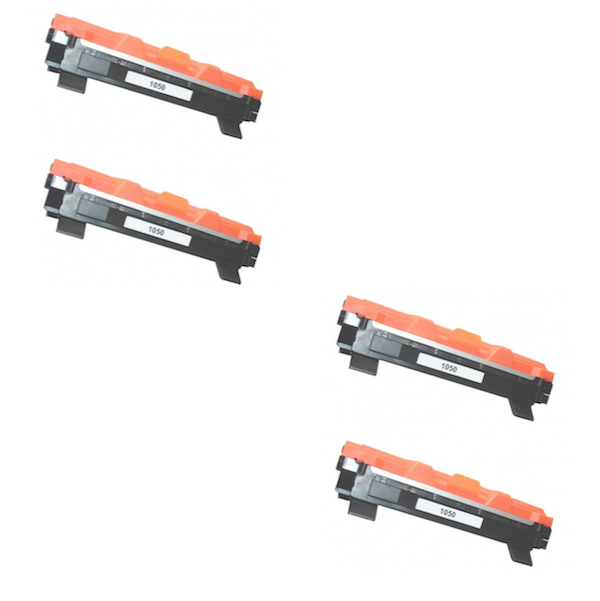 Pack 4 Brother TN1050 Toner Compatible