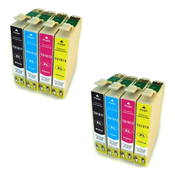 Epson 18XL Pack 8 Cartuchos Tinta Compatible