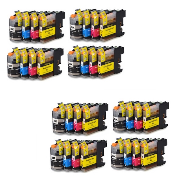 Pack 32 Cartuchos Brother LC-121 / LC-123 Compatible