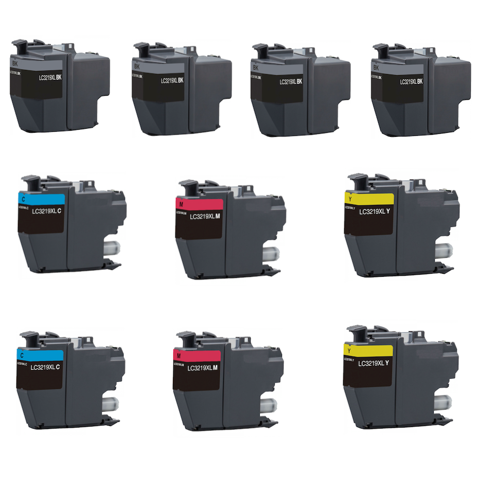 Pack 10 Cartuchos Brother LC3219XL Tinta Compatible