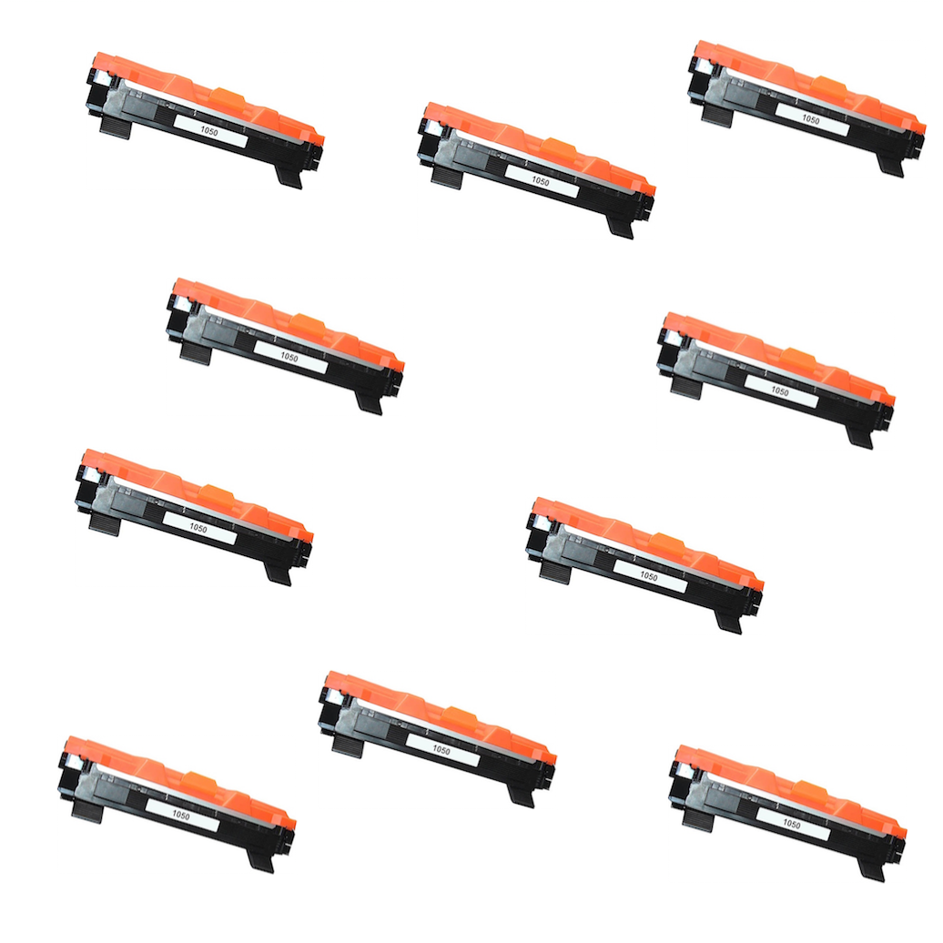 Pack 10 Brother TN1050 Toner Compatible Pack