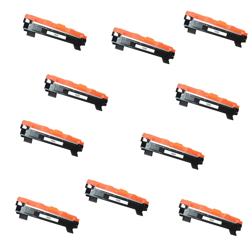 Pack 10 Cartuchos Toner Brother TN1050 Compatible