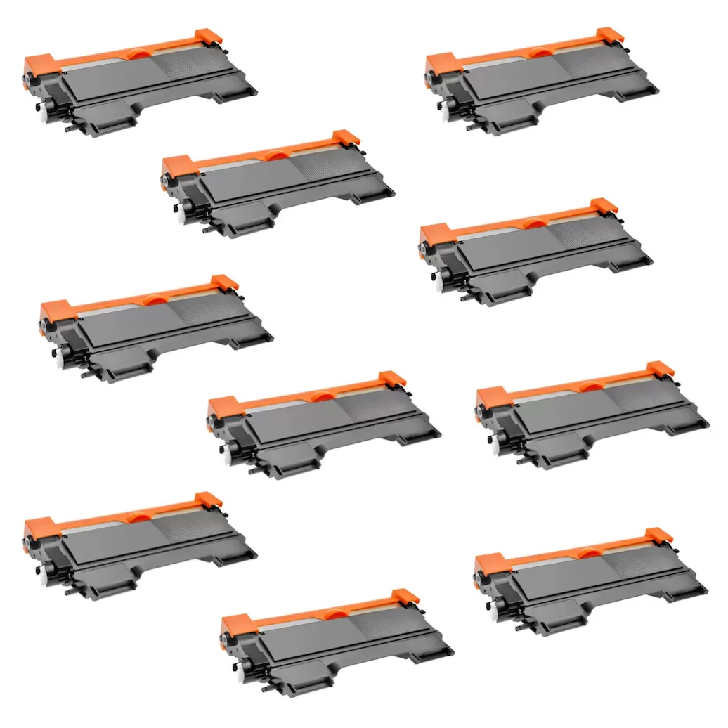 Pack 10 Cartucho Toner Brother TN2220 TN2010 Compatible