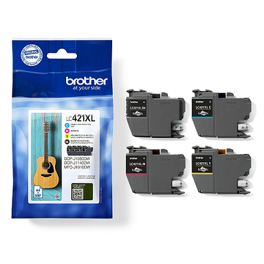 Brother LC421XL Pack 4 Cartuchos de Tinta Originales