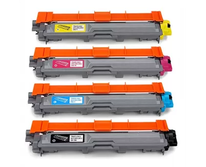 Pack 4 Cartuchos Toner Brother TN241 TN245 Compatible