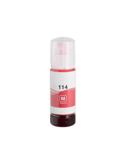 Botella Tinta Epson 114 Magenta Compatible